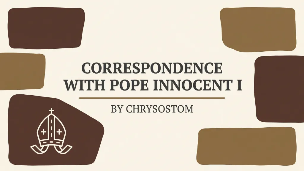 Correspondence with Pope Innocent I