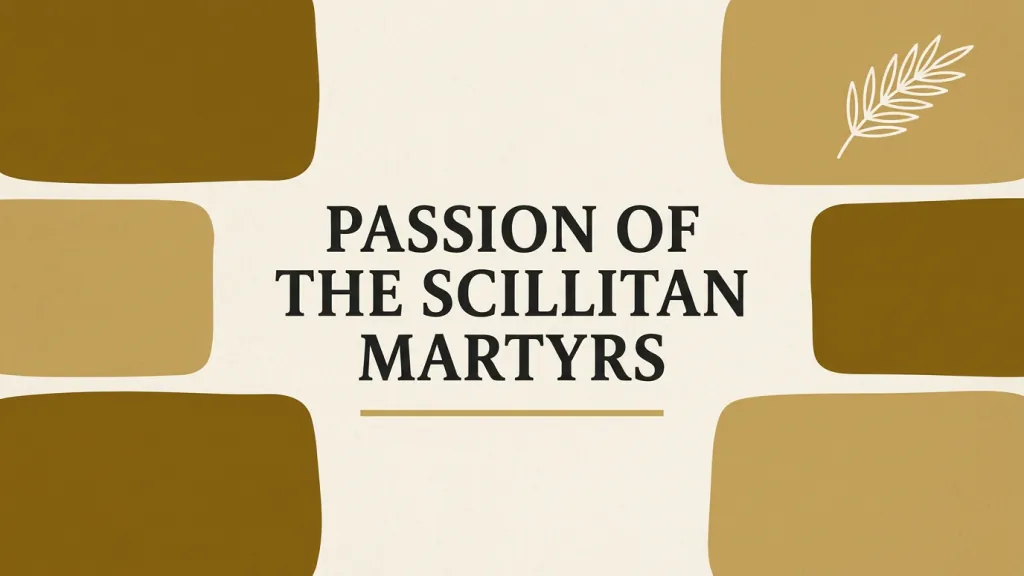 Passion of the Scillitan Martyrs