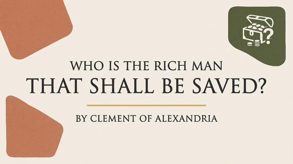 Who Is the Rich Man That Shall Be Saved?
